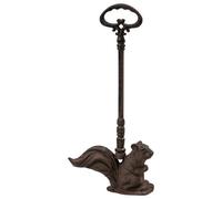 Woodside Heavy Duty Cast Iron Decorative Squirrel Door Stop, Doorstopper/jammer