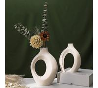 Woodside Home Living Ceramic Interlocking Modern Vase Set