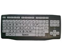 Woodside Home Living Easy2Use Large Key Large Black Print White Keys Keyboard