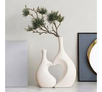 Woodside Home Living Heart Vase Set