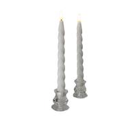 Woodside Home Living Luxe Spiral Led Candles Pack Of 2 - White