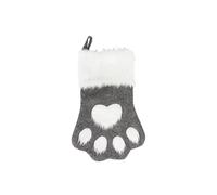 Woodside Home Living Pet Paw Christmas Stocking - Grey