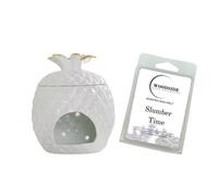 Woodside Home Living Pineapple Shaped Wax Melt Burner With Free Wax Melt - Slumber Time