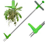 Woodside Long Handle Weed Puller 100Cm Stainless Steel Stand Up Garden Weed Remover Tool