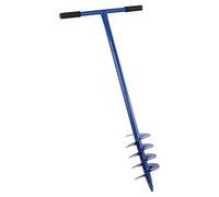 Woodside Manual Garden Earth Auger 150mm Fence Post Hole Digger, 15cm Diameter, 105cm Length