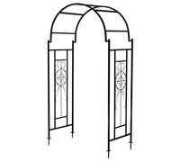 Woodside Metal Garden Arch, Traditional Decorative Archway For Paths/entrances