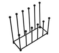 Woodside Morston Steel Wellington Boot Rack/Walking Boot Storage Stand, Indoor & Outdoor, Holds 6 Pairs of Wellies