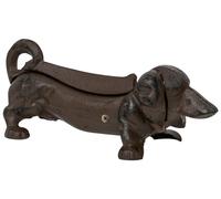 Woodside Outdoor Garden Novelty Dachshund Boot Scraper, Cast Iron Sausage Dog Shoe/Welly/Trainer Mud & Dirt Scraper