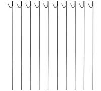 Woodside Pack Of 10 8mm X 135Cm Metal Barrier Safety Netting Fence Pins/stakes