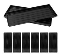 Woodside Plastic Greenhouse Growbag Trays - 6 Pack For Tomato Plant Watering, Strong & Reusable