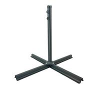 Woodside Steel Cantilever Parasol Base Stand 100Cm X 100Cm Heavy Duty Garden Umbrella Support Fits 5Cm Pole