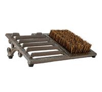 Woodside Vintage Cast Iron Boot Scraper Brush - Heavy Duty Boot Cleaner