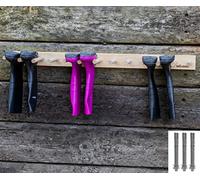 Woodside Wall Mounted Boot Storage Rack, Wooden Wellington & Riding Boot Holder, 6 Pairs