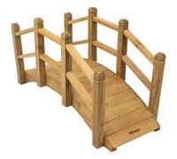Woodside Wooden Decorative Garden Bridge Ornament For Ponds/streams/borders 1.2M