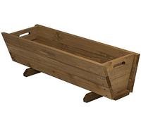 Woodside Wooden Garden Planter Plant/Flower Trough Container Box
