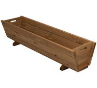 Woodside Wooden Garden Planter Plant/flower Trough Container Box, Medium