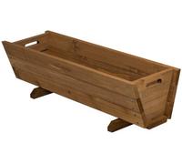Woodside Wooden Garden Planter Plant/flower Trough Container Box, Small