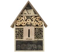Woodside Wooden Insect Bee House Natural Wood Bug Hotel Shelter Garden Nest Box