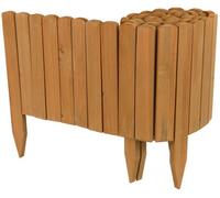 Woodside Wooden Log Roll Border Fence, Garden Edging For Flower Beds, 203Cm X 30Cm