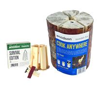 Woodson Swedish Torch Fire Campsite Garden Candle Firelog 19cm Outdoor Cooking Heating With Fire Starter
