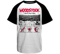 Woodstock 3 Day Ticket Baseball T-Shirt PS-29-WSTCK005-H84-11