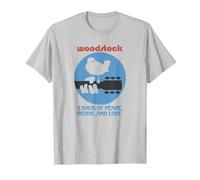 Woodstock - ... and Love T-Shirt, Men, Silver Grey, Large