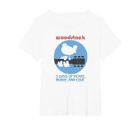 Woodstock - ... and Love T-Shirt, Women's Plus, White, 4X