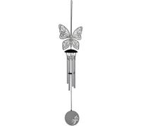 Woodstock Chimes Flourish Wind Chime - Butterfly in Silver Woodstock Chimes Silver