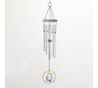 Woodstock Wind Chimes for Outside, Outdoor Decor, Garden and Patio Decor Habitats Chime, 22'' Glass Owl Wind Chime (HCGLO)
