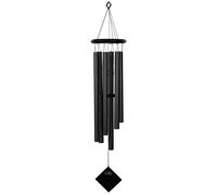 Woodstock Chimes Hanging All Black Wind Chime Woodstock Chimes Black