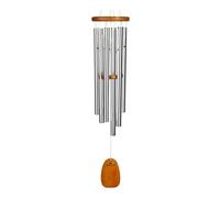 Woodstock Chimes Large Amazing Grace Silver Wind Chime Woodstock Chimes Silver