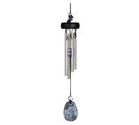 Woodstock Chimes Precious Stones Wind Chimes - Lapis in Silver Woodstock Chimes Silver