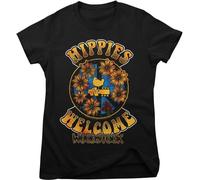 Woodstock Damen Hippies Welcome Girly Tee PS-5-WSTCK006-H94-13