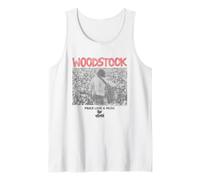 Woodstock Guitar Playing to The Crowd Tank Top