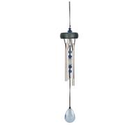 Woodstock Hanging Outdoor Colourful Blue Wind Chime