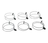 Woodstock International INC D4571 Shop Fox Double Loop Squeeze Hose Clamp (6 Pack), 6"
