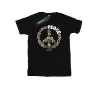 Woodstock Mens Floral Peace T-Shirt BI44367