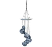 Woodstock Silver Seashore Wind Chime Spiral Scallop