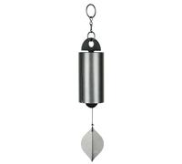 Woodstock Wind Chimes Heroic Windbell Wind Chimes for Outside, 24" Grey Medium Windchime for Outdoor Garden, Patio, Porch Wind Bell, Deep Tone Sound