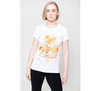 Woodstock Women's Splatter Logo Skinny Fit T-Shirt in White | Size: 2XL Woodstock White 2XL
