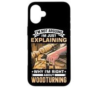 Woodturning and Wood Carving Design for a Woodturner Case for iPhone 16 Plus