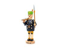 Woodturning Friedbert Uhlig, Incense Smoker No. 060/g, Miner, Black, Stained, 25 cm High, Turned from Regional Wood, Real Handmade from the Ore Mountains, Christmas, Wood Art, Real Wood