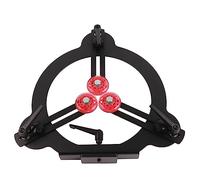 Woodturning Steady Rest Heavy Duty Adjustable Round Metal Turning Tools for Wood Lathe Parts Accessories Baseball Bat Chair Legs Steel 15.75 x 15.75in