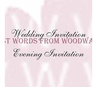Woodware Clear Magic Minis Just Words-Wedding and Evening Invitations, Acrylic, 9 x 7 cm Approx