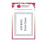 Woodware Clear Singles Empty Postage 3 in x 4 in Stamp Set, Photopolymer, 3 x 4 in