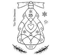 Woodware Clear Singles Glass Tree 4 in x 6 in Stamp Set, Photopolymer, 4 x 6 in