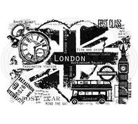 Woodware Francoise Collection Clear Magic Stamp-London Postcard, A6, FRS789