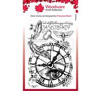 Woodware Francoise Collection-Clear Magic Stamp Set-Through Time, 10 x 15 cm Approx, FRS830