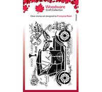 Woodware Francoise Collection - Clear Magic Stamp Set - Vintage Car Transparent 13.5 x 10 cm
