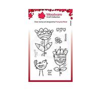 Woodware Francoise Collection-Clear Stamp-Blooming, A6 Transparent FRS859